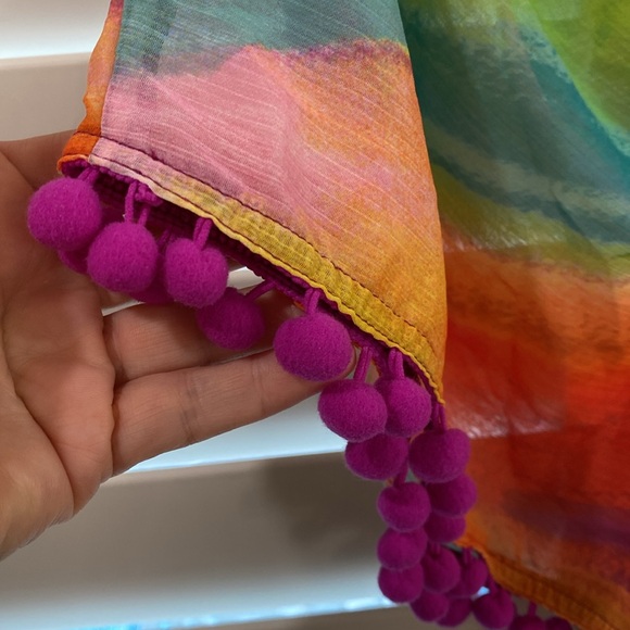 Bleu Rod Beattie multi colored sheer beach cover up
Splash out caftan size small - Picture 5 of 7